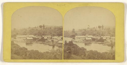 View, somewhere in Maine; American; 1880s; Albumen silver print