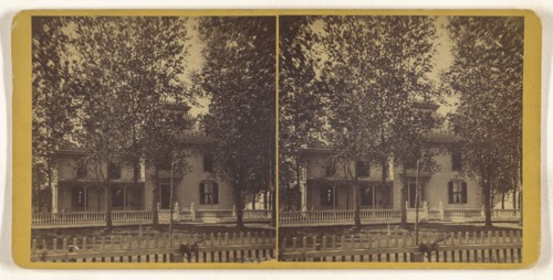 Elisha Broad's home in Minesota, sic). June 8, 1877; American; June 8, 1877; Albumen silver print