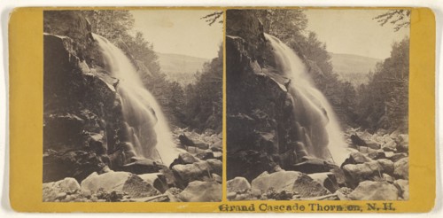 Grand Cascade Thornton, N.H; American; about 1870; Albumen silver print