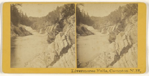 Livermores Falls, Campton, N.H; American; about 1870; Albumen silver print