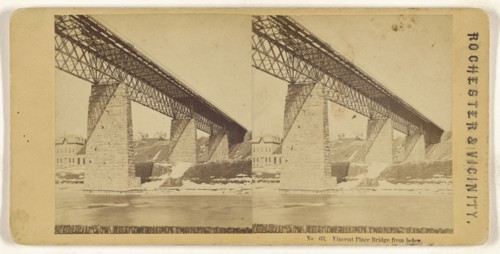 Vincent Place from below. Rochester, New York; American; about 1870; Albumen silver print