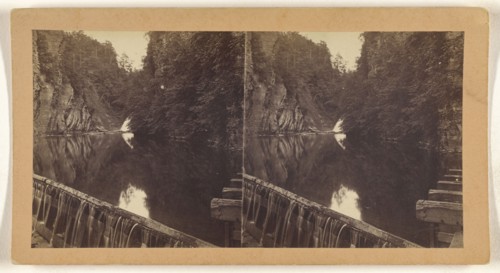Fall Creek, Ithaca, N.Y; American; about 1870; Albumen silver print