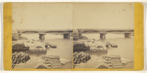 Market Street Brdge, Philadelphia, Pa; American; about 1867; Albumen silver print