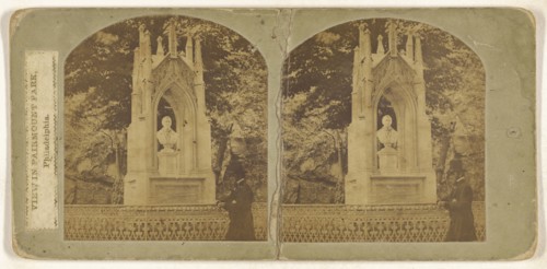 View in Fairmount Park, Philadelphia; American; about 1865; Albumen silver print