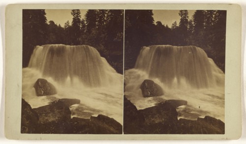Black Water Falls, W. Va; American; about 1870; Albumen silver print