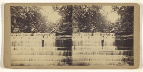 Clifty Falls. Near Hanover, Indiana; J.R. Thorne, American, active 1870s - 1890s, about 1880; Albumen silver print