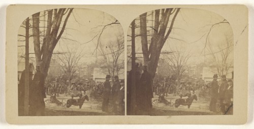 Main St., Concord, Mass; American; about 1865; Albumen silver print