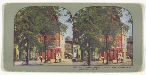 Old Theater Where Lincoln Was Assassinated, Washington, D.C; American; about 1905; Color Photomechanical