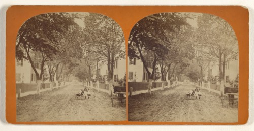 Worthen Street, Lowell, Mass; Simon Towle, American, active Lowell, Massachusetts 1855 - 1893, about 1874; Albumen silver print