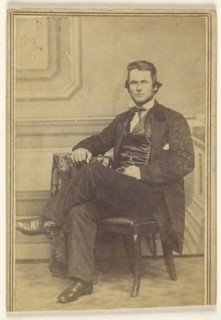 Portrait of a Seated Man with Chin Beard; Jacob Byerly and John Davis Byerly; 1866 - 1870; Albumen silver print