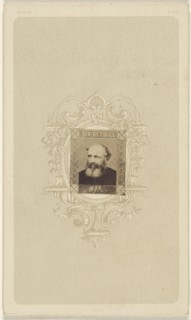 balding man with graying full beard; American; about 1870; Albumen silver print