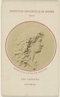 Les Saisons. Automne. Marbres Sculptes Par Matabon; French; 1873; Albumen silver print