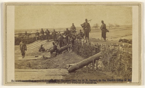 Fortifications on the Heights of Centreville; Barnard & Gibson; 1862; Albumen silver print