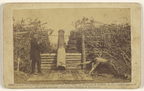 Quaker Gun, Centreville; Barnard & Gibson; 1862; Albumen silver print