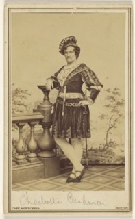 Charlotte Cushman; Case & Getchell; about 1870; Albumen silver print