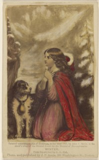Winter. From the original by G.G. Fish; John P. Soule, American, 1827 - 1904, 1863; Hand-colored albumen silver print