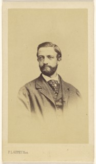 bearded man, in vignette style; F.L. Giffey, German, active Hamburg, Germany 1860s, 1870s; Albumen silver print