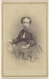 little girl, seated; Nichols & Howard; 1870s; Albumen silver print