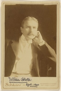 William Gillette; Schloss, American, active New York, New York 1880s - 1890s, April 1900; Albumen silver print