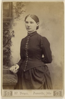 woman, standing; W. Boyce, American, active 1860s, about 1885; Albumen silver print