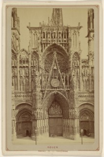 Rouen. Portail de la Cathderale; Le Comte, French, active Rouen, France 1860s, about 1880; Albumen silver print
