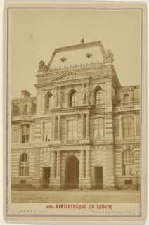 Bibliotheque du Louvre; Ernest Ladrey, French, active Paris, France 1860s, about 1880; Albumen silver print