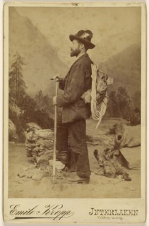 Fritz Edvard. Gstaag-Wyler; Emile Kropp, Swiss, active Interlaken, Switzerland 1870s, about 1885; Albumen silver print