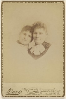 Portrait of two  women; Davis, American, active about 1920, about 1890; Gelatin silver print