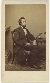 President Abraham Lincoln, Washington D.C; Studio of Mathew B. Brady, American, about 1823 - 1896, United States; 1865; Albumen