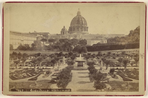 Giardino Vaticomo; Attributed to Michele Mang, Italian, active Rome, Italy 1860s, about 1870; Albumen silver print