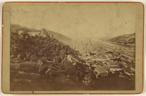 View of Heidelberg, Germany; Eduard Lange, German, active 1880s, about 1875; Albumen silver print