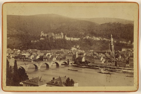 View of Heidelberg, Germany; Eduard Lange, German, active 1880s, about 1875; Albumen silver print