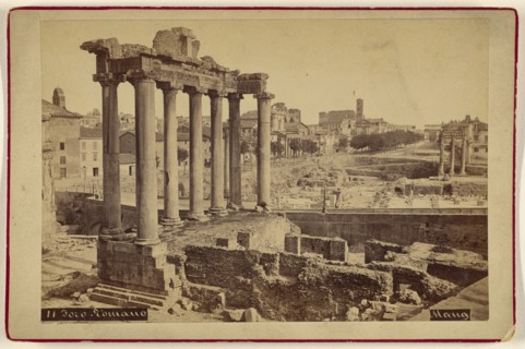 Foro Romano; Michele Mang, Italian, active Rome, Italy 1860s, about 1875; Albumen silver print
