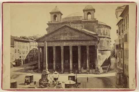 Pantheon; Attributed to Michele Mang, Italian, active Rome, Italy 1860s, about 1875; Albumen silver print