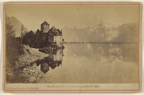 Chateau De Chillon & La Dent Du Midi; Florentin Charnaux, Swiss, 1832 - 1883, active Geneva, Switzerland 1850s - 1880s