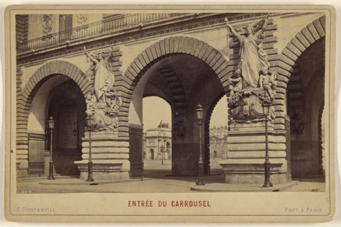 Entree Du Carrousel; E. Dontenvill, French, active 1860s - 1870s, about 1875; Albumen silver print
