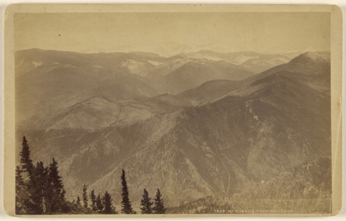 Mt. Rosalie From Bellevue; William Henry Jackson & Co; about 1870; Albumen silver print
