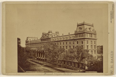 Grand Union Hotel at Saratoga Springs, N.Y; Baker & Record, American, active 1870s, about 1880; Albumen silver print