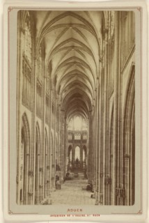 Rouen. Interieur de L'Eglise St. Ouen; Le Comte, French, active Rouen, France 1860s, about 1875; Albumen silver print