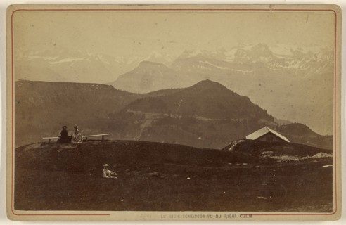 Le Righi Scheidegg Vu du Righi Kulm; A. Garcin, Swiss, active Geneva, Switzerland 1860s - 1870s, about 1870; Albumen silver