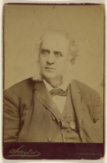 man with long muttonchops; Charles A. Saylor, American, active 1860s - 1870s, about 1885; Albumen silver print
