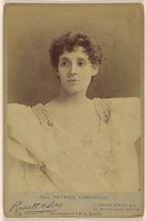 Mrs. Patrick Campbell; James Russell & Sons; about 1890; Albumen silver print