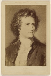Goethe. a painting; Friedrich Bruckmann, German, 1814 - 1898, about 1880; Albumen silver print