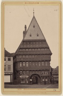 Knochenhaueramtshaus. Guild House of the Butchers; Römmler & Jonas, German, 1871 - 1945, 1890; Collotype