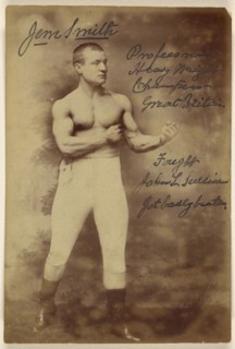 Jem Smith. Professional Heavy Weight Boxing Champion. Great Britain; British; 1890s; Gelatin silver print