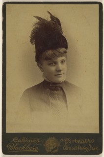 Mrs. Erma Laughlin; F.G. Blackburn, American, active 1880s, about 1885; Albumen silver print