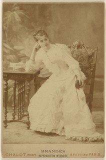 Marthe Brandes gerfant - 4e acte, I. Chalot, French, active about 1885, 1886; Albumen silver print