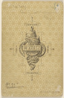 The late August Belmont; William Kurtz, American, 1834 - 1904, about 1883; Albumen silver print