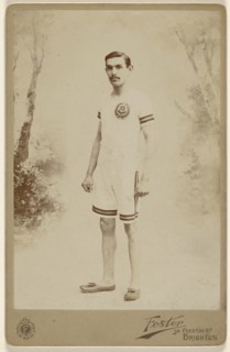 A. Shrubh, ?, soccer player in uniform; Foster, British, active 1870s - 1880s, 1890s; Gelatin silver print