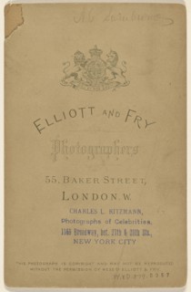 Alegernon Charles Swinburne, 1837 - 1909, Elliott & Fry; about 1887; Albumen silver print